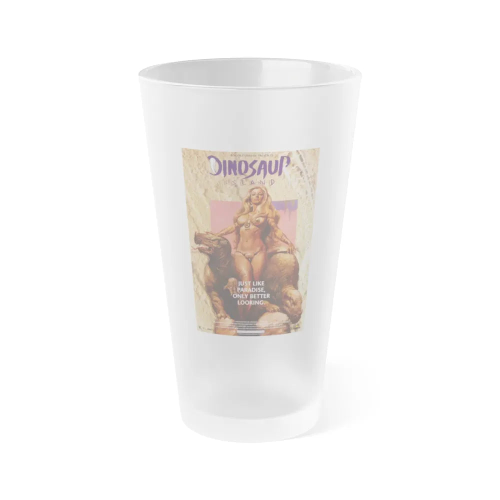 DINOSAUR ISLAND 1994 Movie Poster - Frosted Pint Glass 16oz-16oz-Frosted-Go Mug Yourself