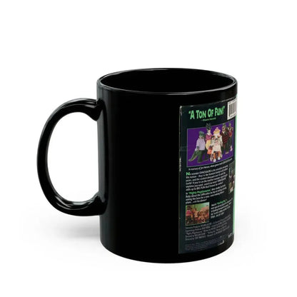 DINOSAURS MIGHTY MEGALOSAURUS (VHS COVER) - Black Coffee Mug - Go Mug Yourself