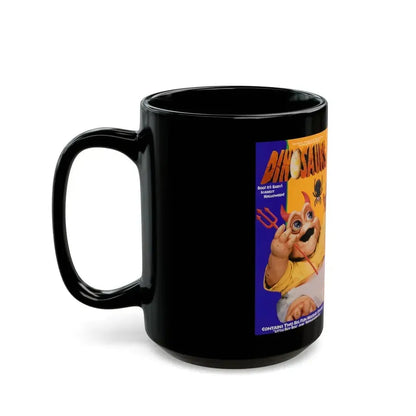 DINOSAURS SINCLAIR FAMILY CHRISTMAS (VHS COVER) - Black Coffee Mug - Go Mug Yourself