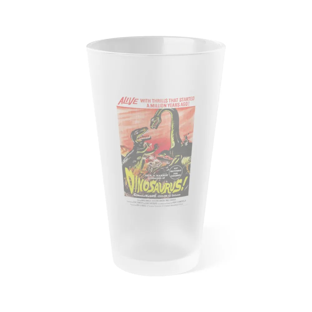 DINOSAURUS (2) 1960 Movie Poster - Frosted Pint Glass 16oz-16oz-Frosted-Go Mug Yourself