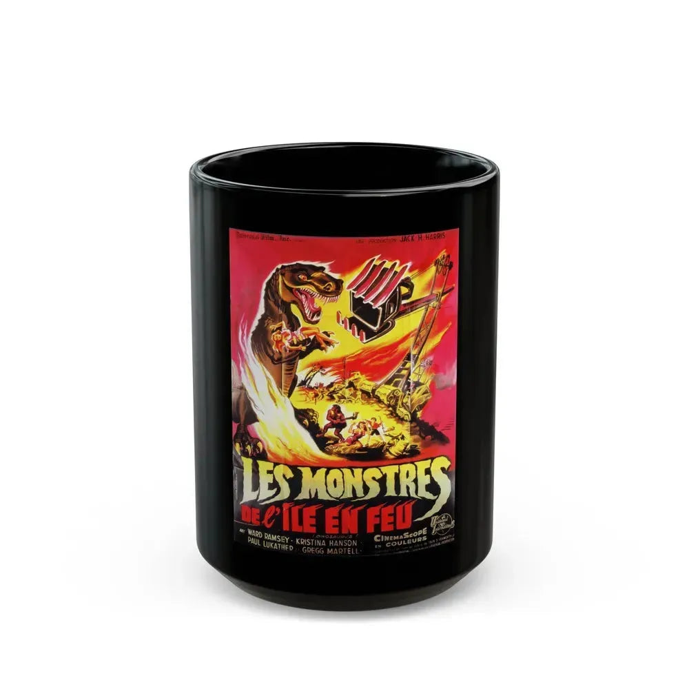 DINOSAURUS (FRENCH) 1960 Movie Poster - Black Coffee Mug 15oz - Go Mug Yourself