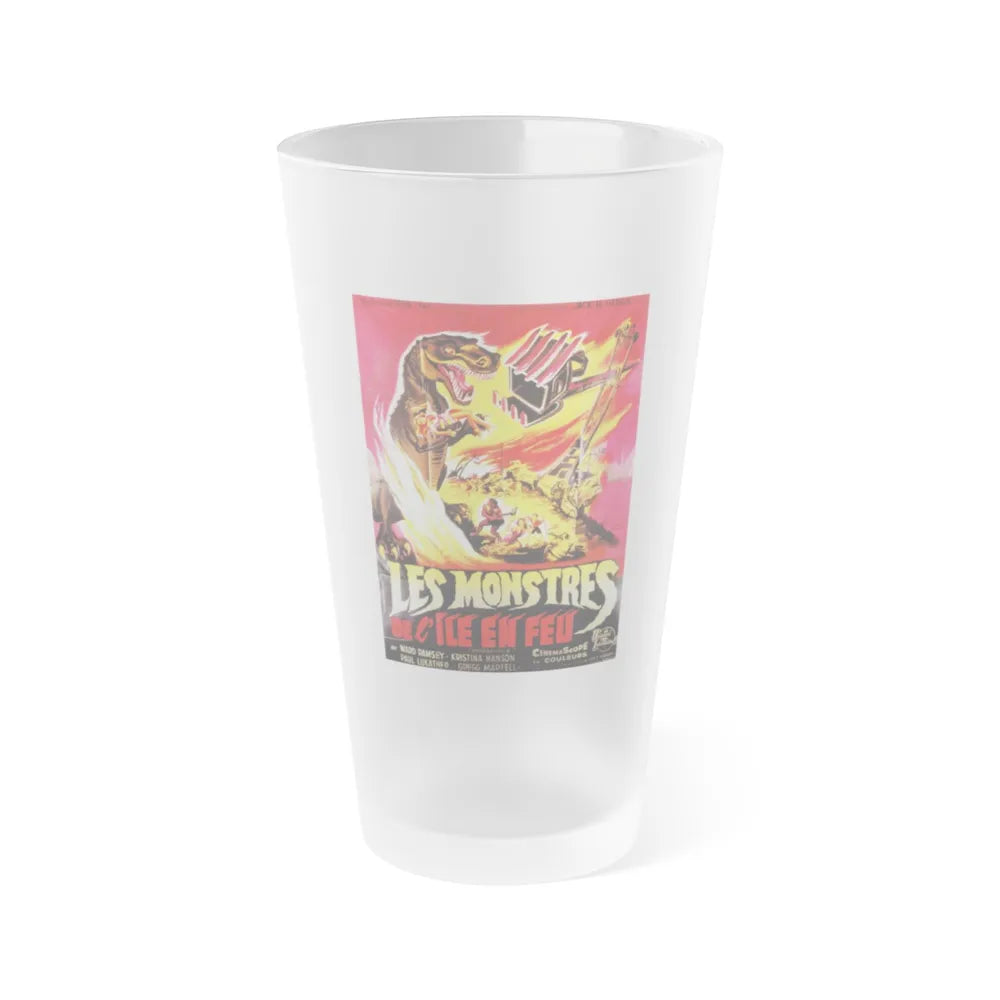 DINOSAURUS (FRENCH) 1960 Movie Poster - Frosted Pint Glass 16oz-16oz-Frosted-Go Mug Yourself