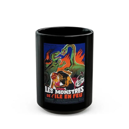 DINOSAURUS (FRENCH 2) 1960 Movie Poster - Black Coffee Mug 15oz - Go Mug Yourself