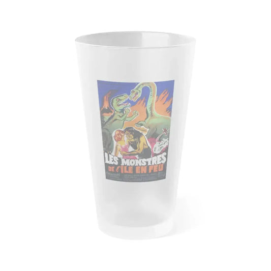 DINOSAURUS (FRENCH 2) 1960 Movie Poster - Frosted Pint Glass 16oz 16oz Frosted - Go Mug Yourself