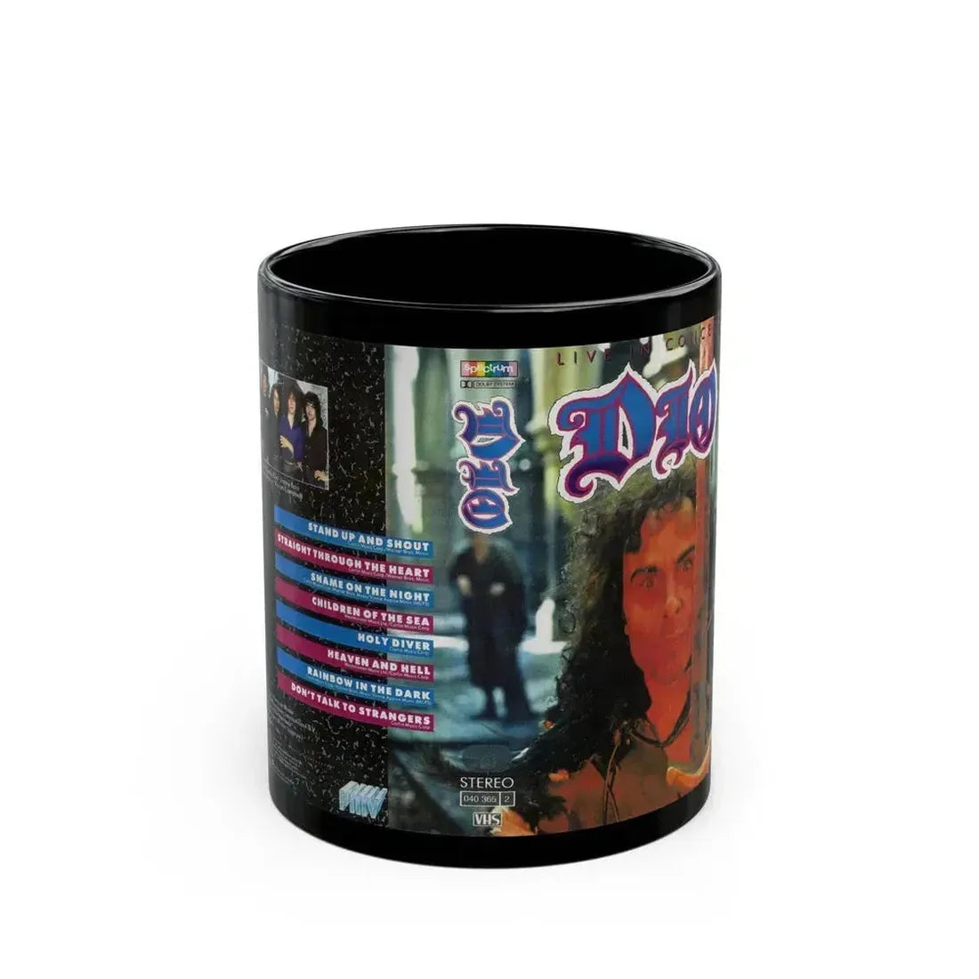 DIO LIVE IN CONCERT (VHS COVER) - Black Coffee Mug 11oz - Go Mug Yourself