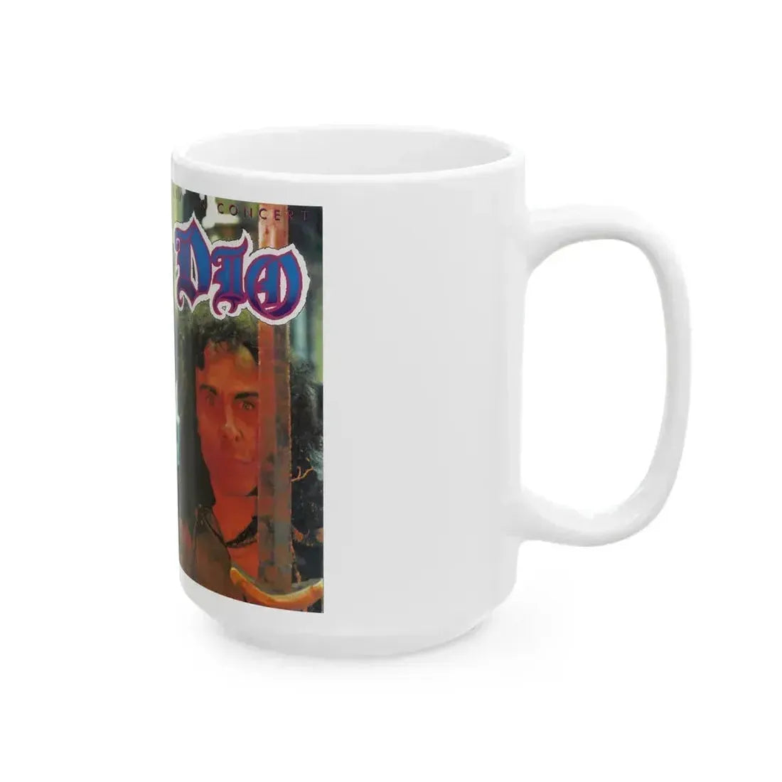 DIO LIVE IN CONCERT (VHS COVER) - White Coffee Mug - Go Mug Yourself