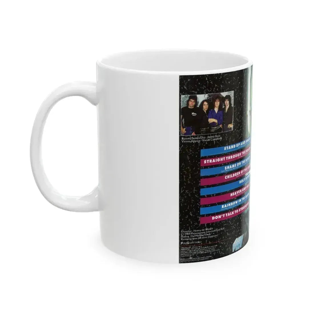 DIO LIVE IN CONCERT (VHS COVER) - White Coffee Mug - Go Mug Yourself