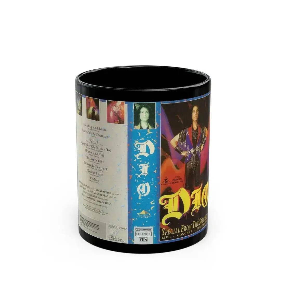 DIO SPECIAL FROM THE SPECTRUM (VHS COVER) - Black Coffee Mug 11oz - Go Mug Yourself