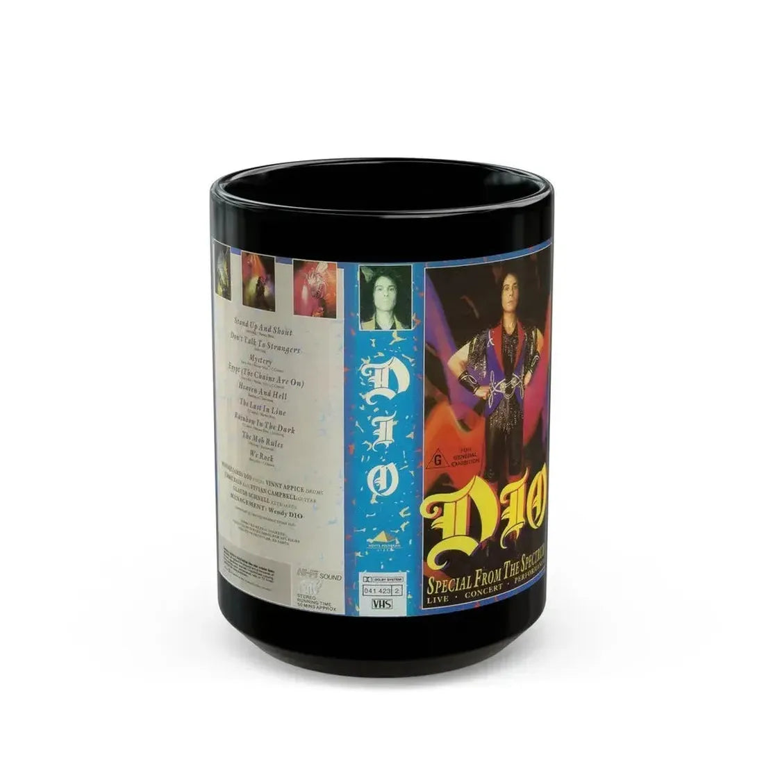 DIO SPECIAL FROM THE SPECTRUM (VHS COVER) - Black Coffee Mug 15oz - Go Mug Yourself