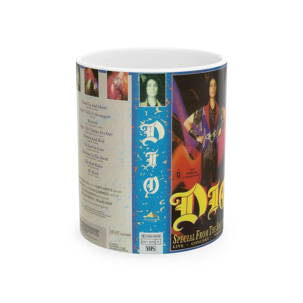 DIO SPECIAL FROM THE SPECTRUM (VHS COVER) - White Coffee Mug-11oz-Go Mug Yourself