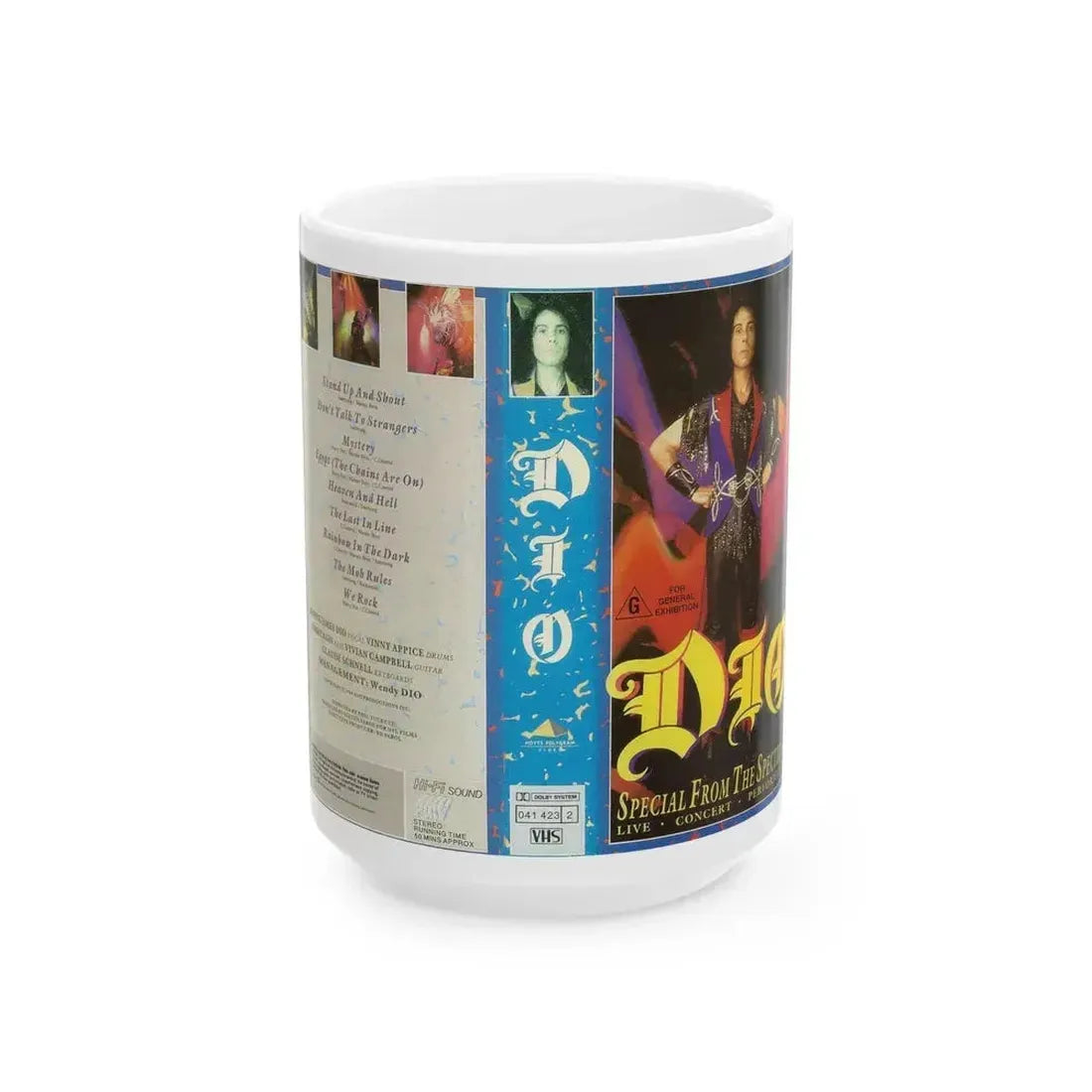 DIO SPECIAL FROM THE SPECTRUM (VHS COVER) - White Coffee Mug 15oz - Go Mug Yourself
