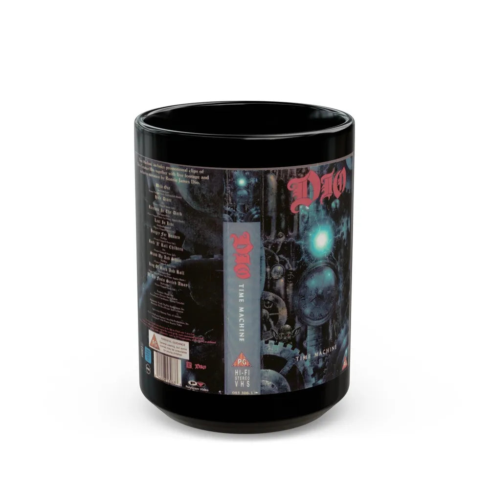 DIO TIME MACHINE (VHS COVER) - Black Coffee Mug-15oz-Go Mug Yourself