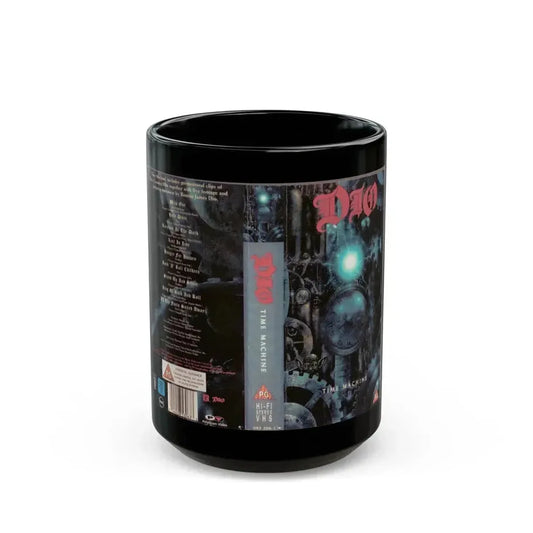 DIO TIME MACHINE (VHS COVER) - Black Coffee Mug 15oz - Go Mug Yourself