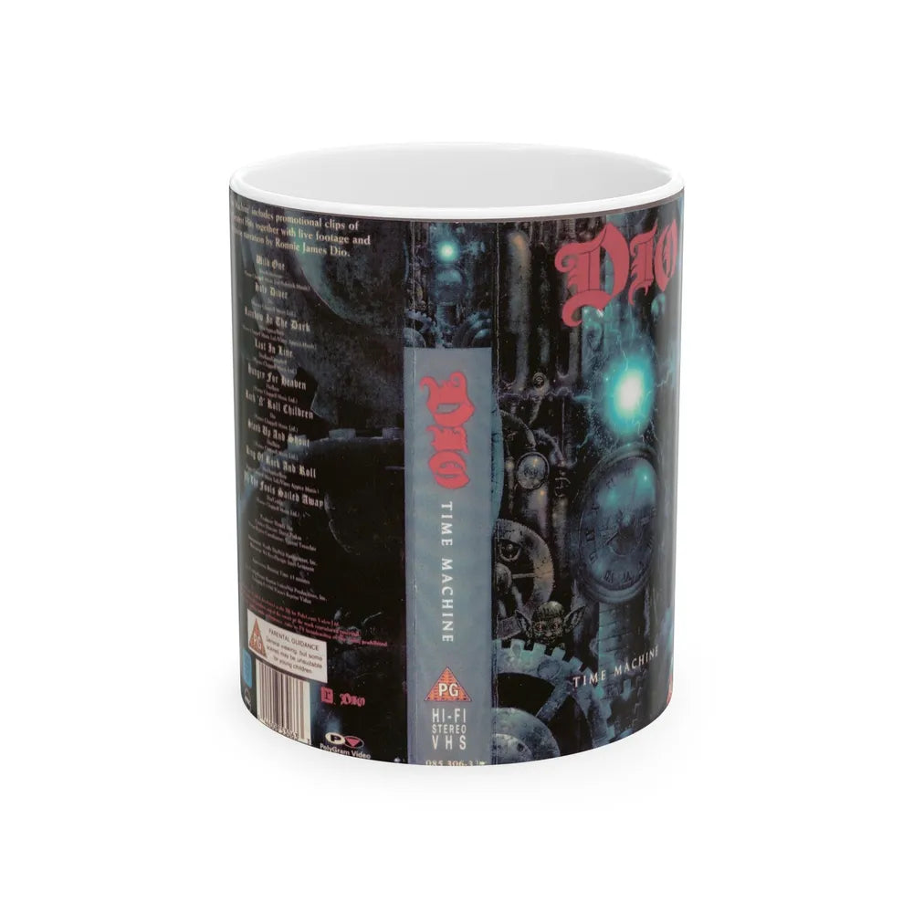 DIO TIME MACHINE (VHS COVER) - White Coffee Mug-11oz-Go Mug Yourself