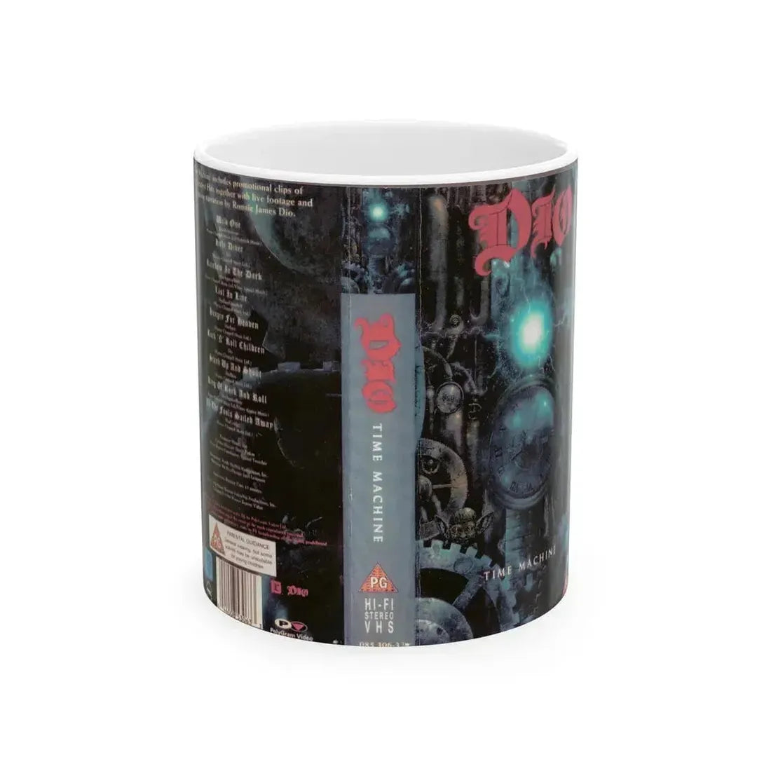 DIO TIME MACHINE (VHS COVER) - White Coffee Mug 11oz - Go Mug Yourself