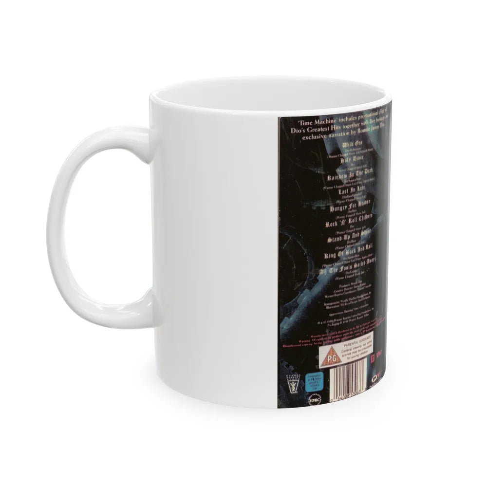 DIO TIME MACHINE (VHS COVER) - White Coffee Mug-Go Mug Yourself