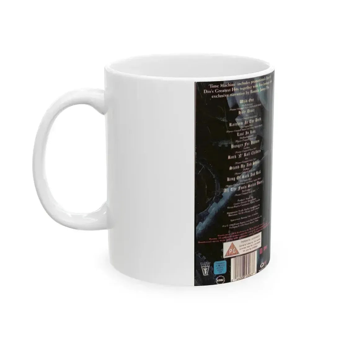 DIO TIME MACHINE (VHS COVER) - White Coffee Mug - Go Mug Yourself