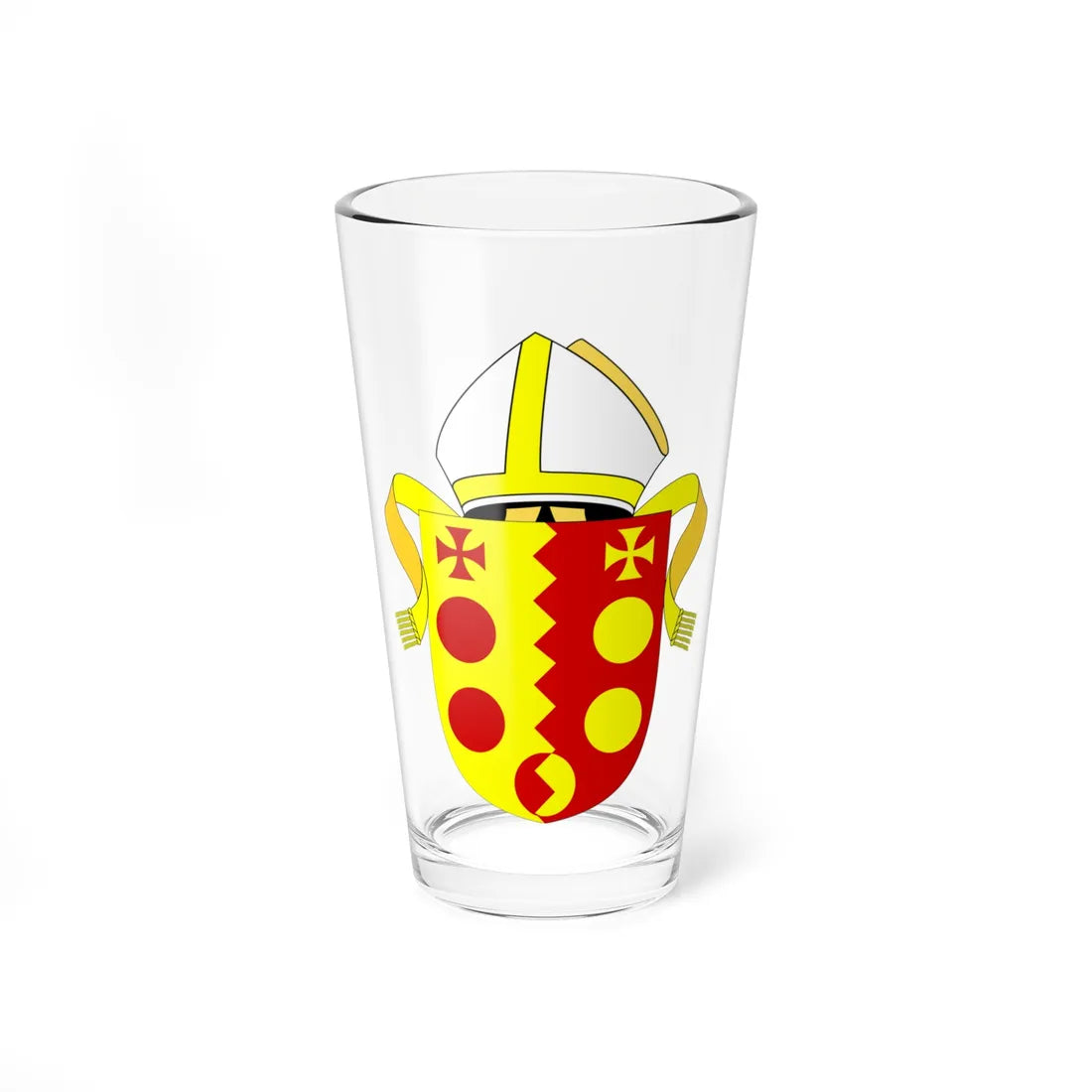 Diocese of Birmingham arms (England) (Coat of Arms) Pint Glass 16oz 16oz - Go Mug Yourself