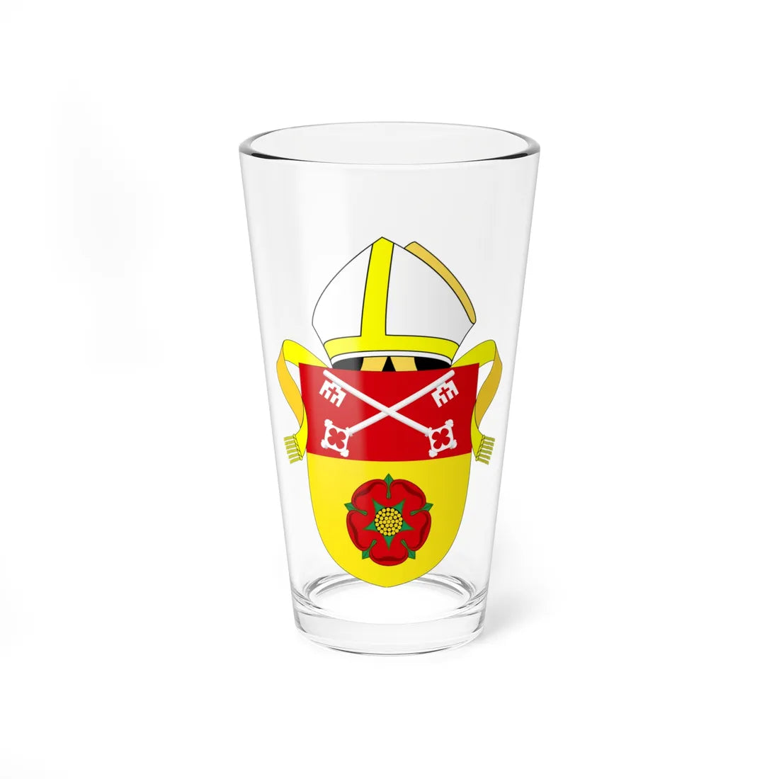 Diocese of Blackburn arms (England) (Coat of Arms) Pint Glass 16oz 16oz - Go Mug Yourself