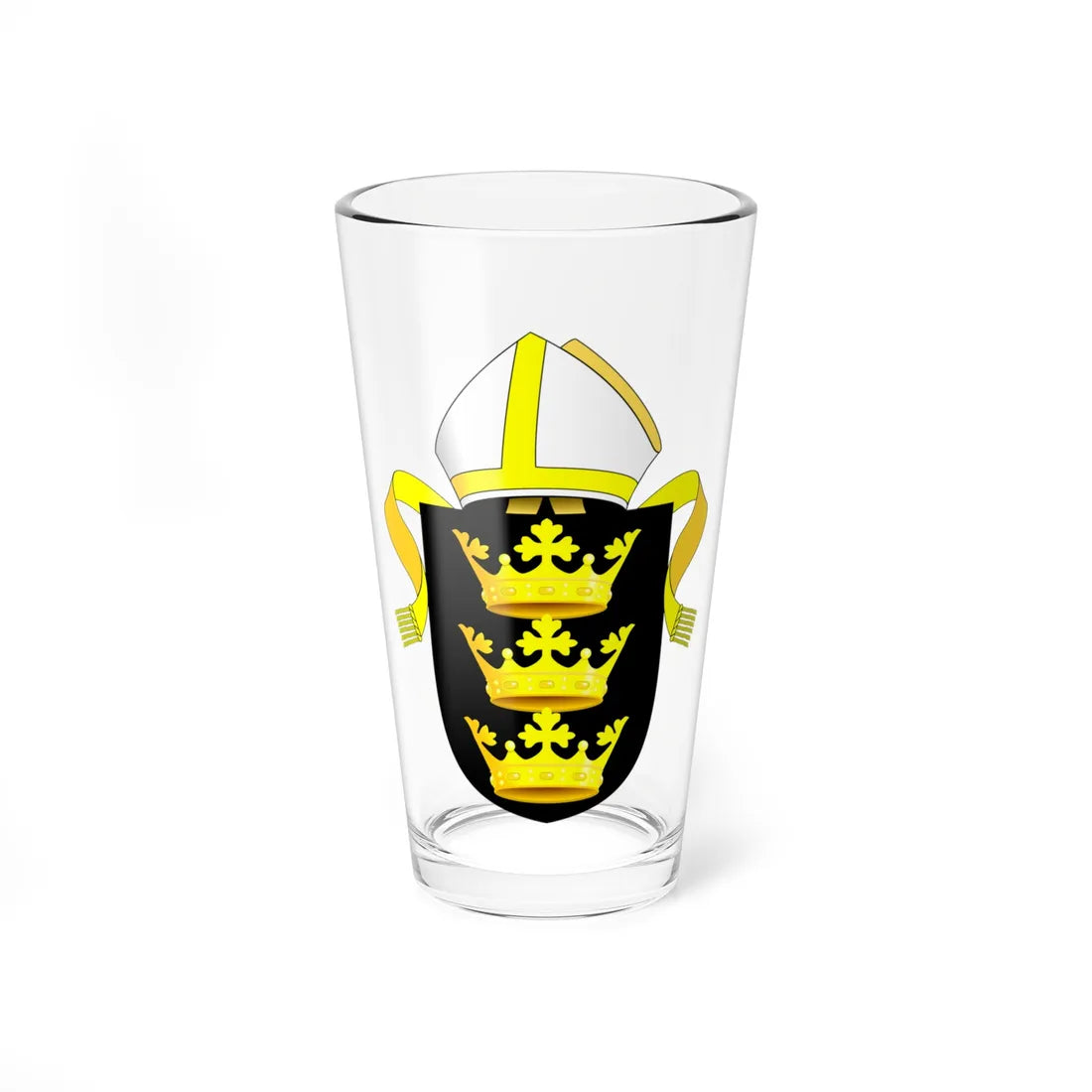 Diocese of Bristol arms (England) (Coat of Arms) Pint Glass 16oz 16oz - Go Mug Yourself
