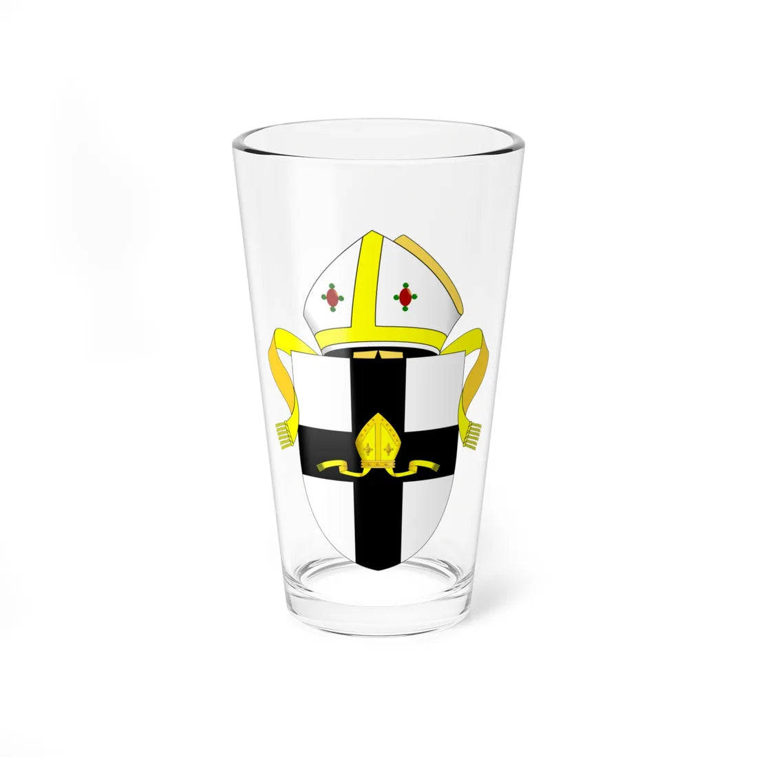 Diocese of Carlisle arms (England) (Coat of Arms) Pint Glass 16oz 16oz - Go Mug Yourself