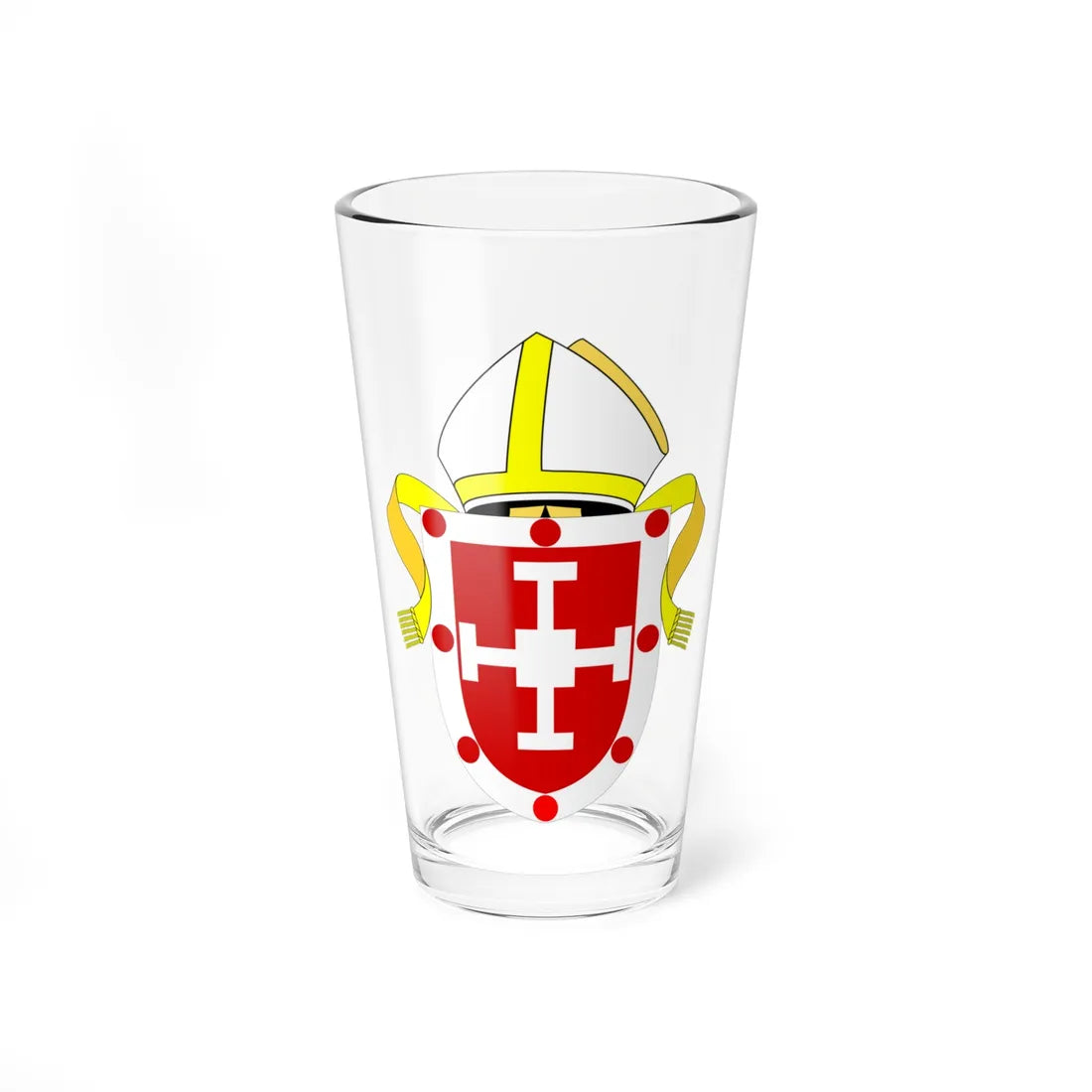Diocese of Coventry arms (England) (Coat of Arms) Pint Glass 16oz 16oz - Go Mug Yourself