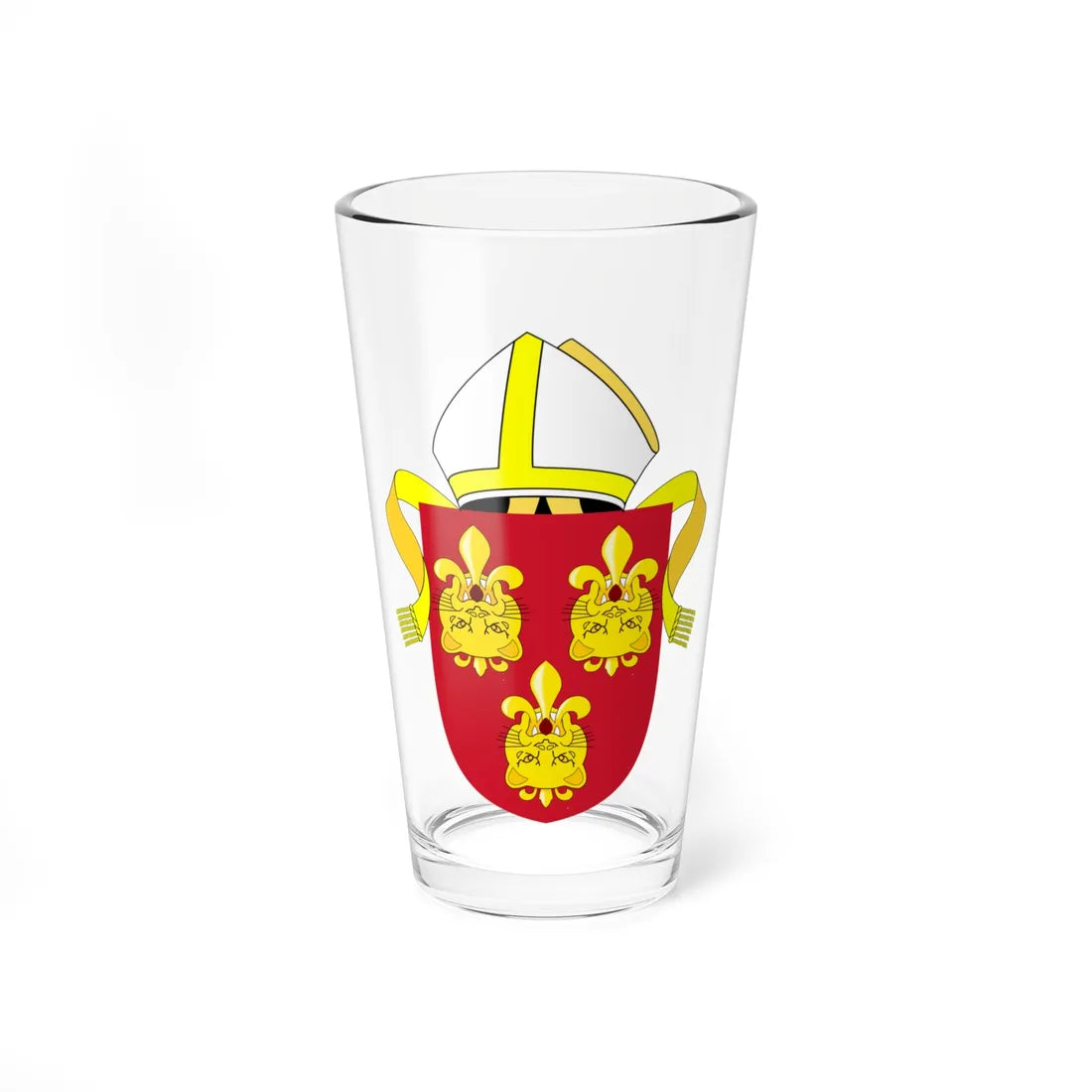 Diocese of Hereford arms (England) (Coat of Arms) Pint Glass 16oz 16oz - Go Mug Yourself