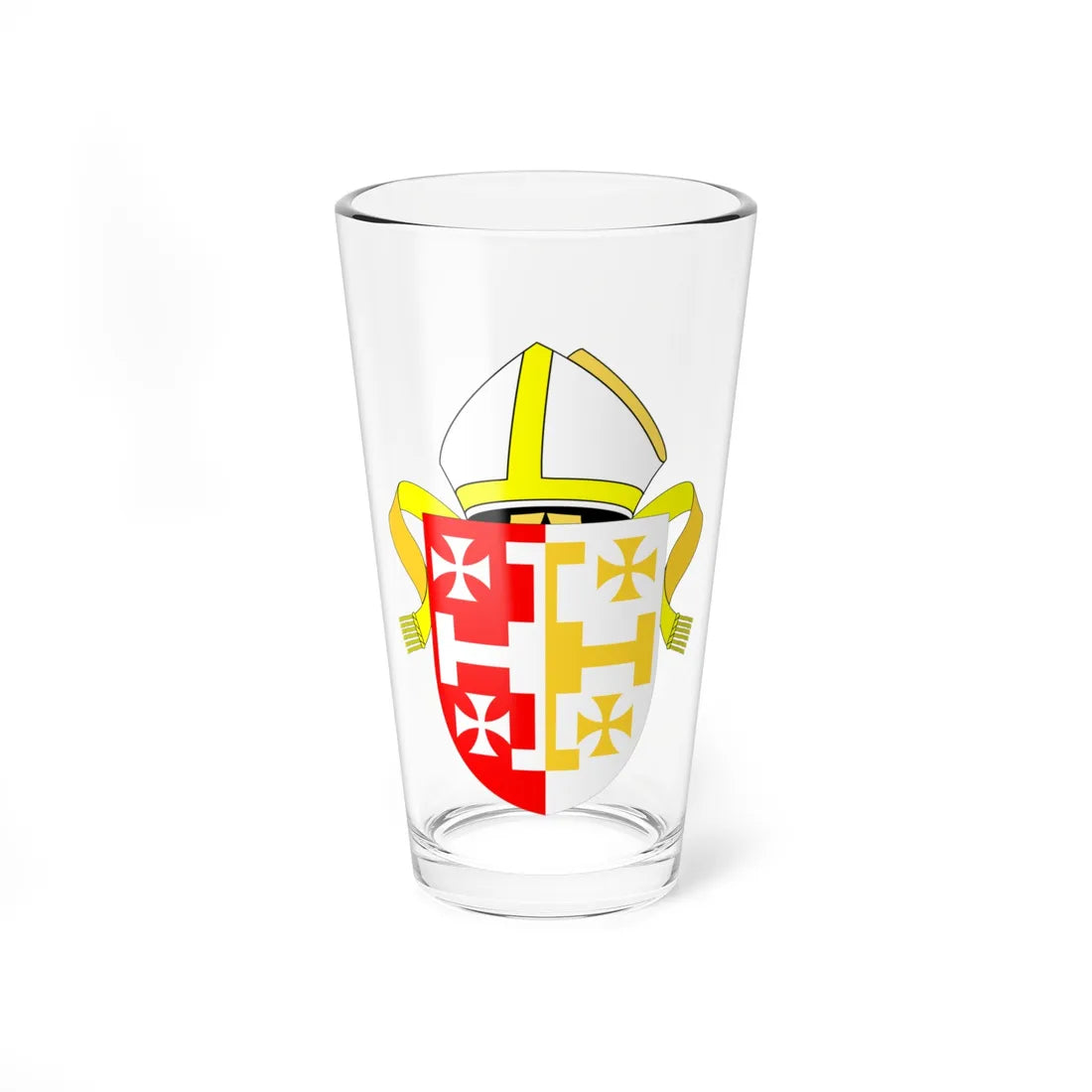 Diocese of Lichfield arms v2 (England) (Coat of Arms) Pint Glass 16oz 16oz - Go Mug Yourself