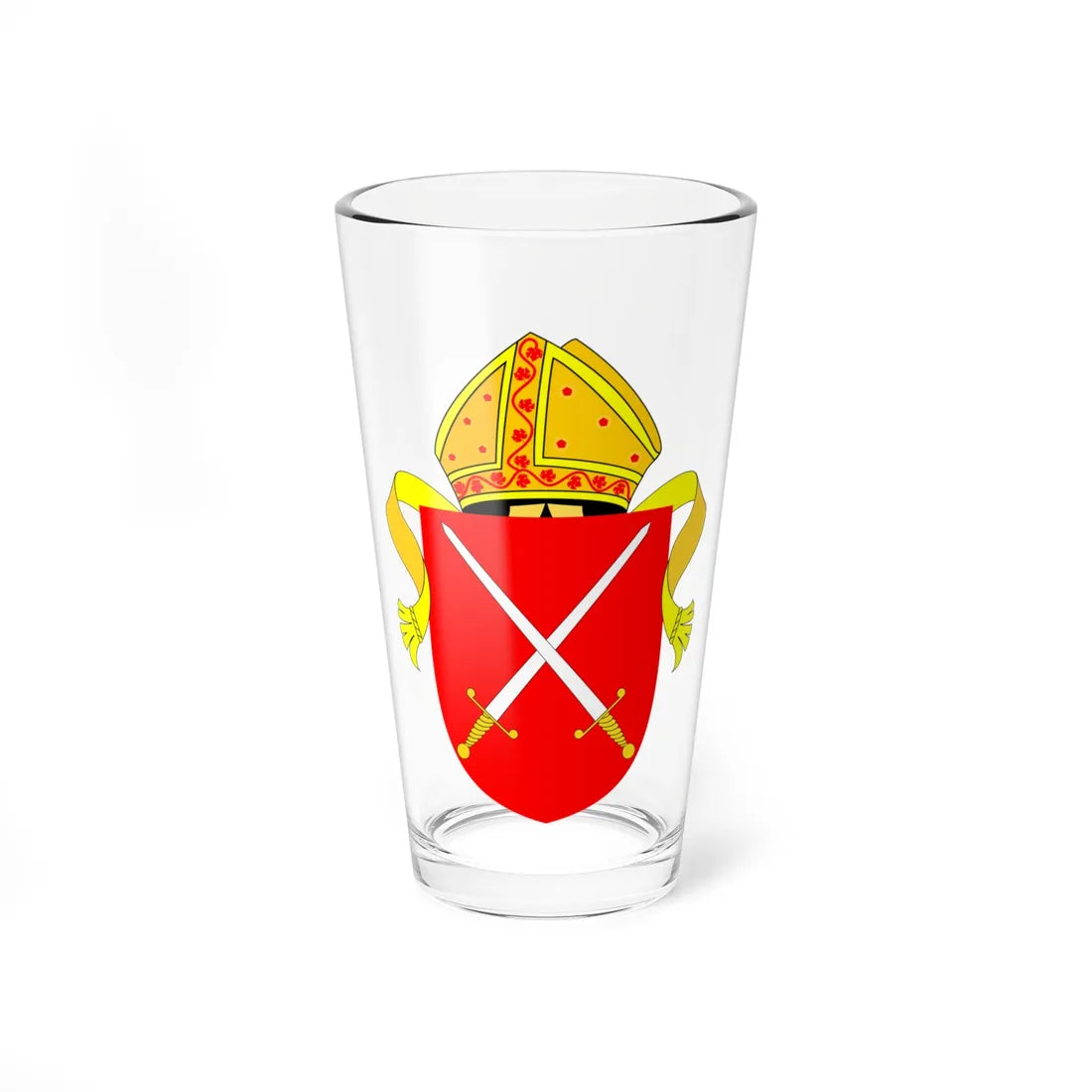 Diocese of London arms (England) (Coat of Arms) Pint Glass 16oz 16oz - Go Mug Yourself