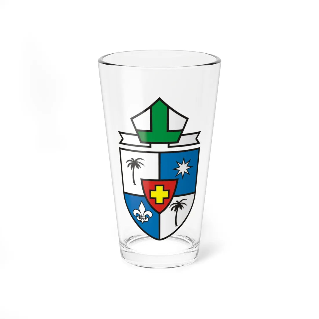 DIOCESIS DE PALMIRA (Colombia) (Coat of Arms) Pint Glass 16oz 16oz - Go Mug Yourself