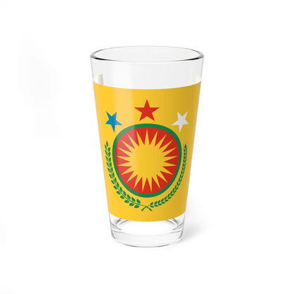 Diplomatic Flag of Northern Syria (Syria) Pint Glass 16oz 16oz - Go Mug Yourself