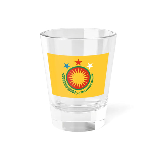 Diplomatic Flag of Northern Syria (Syria) Shot Glass 1.5oz 1.5oz - Go Mug Yourself