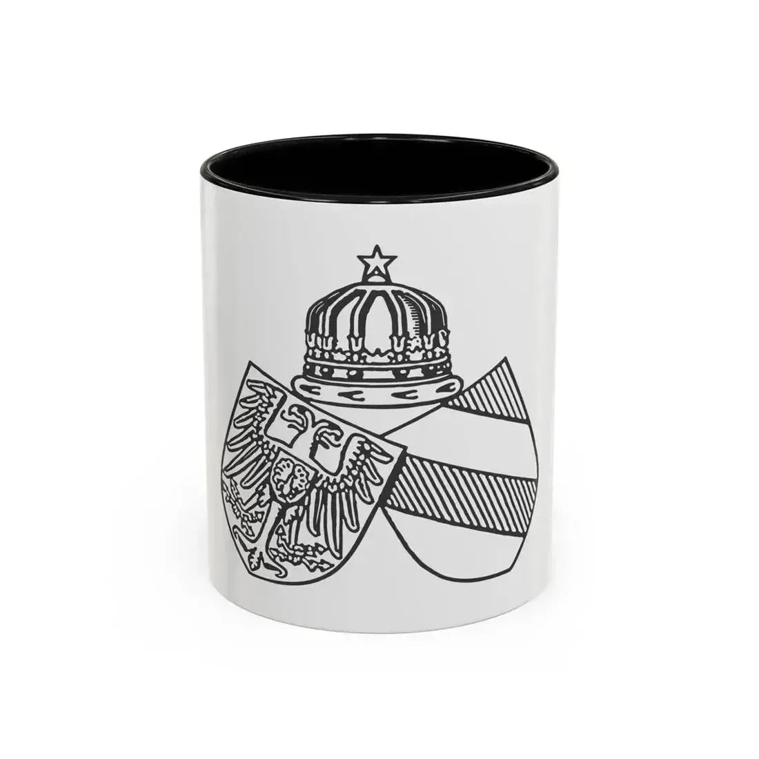 Diplomatic Seal of Prince Wilhelm of Wied - Accent Coffee Mug 11oz Black - Go Mug Yourself