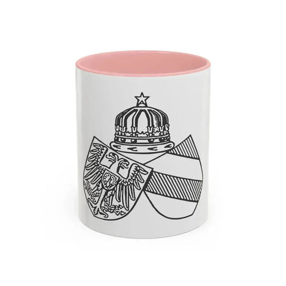 Diplomatic Seal of Prince Wilhelm of Wied - Accent Coffee Mug 11oz Pink - Go Mug Yourself