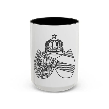 Diplomatic Seal of Prince Wilhelm of Wied - Accent Coffee Mug 15oz Black - Go Mug Yourself
