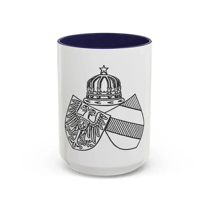 Diplomatic Seal of Prince Wilhelm of Wied - Accent Coffee Mug 15oz Navy - Go Mug Yourself