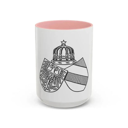 Diplomatic Seal of Prince Wilhelm of Wied - Accent Coffee Mug 15oz Pink - Go Mug Yourself