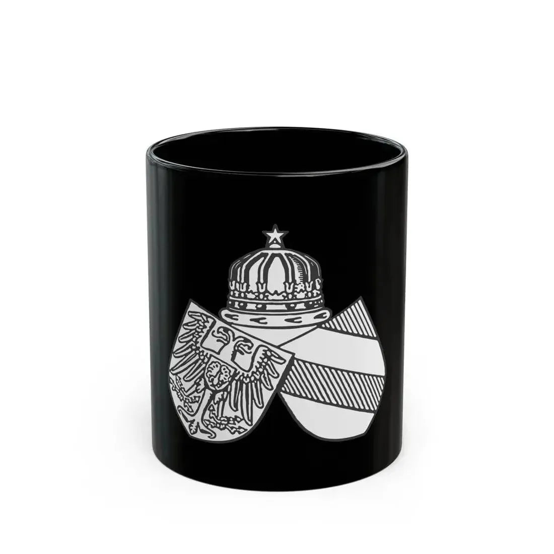 Diplomatic Seal of Prince Wilhelm of Wied - Black Coffee Mug 11oz - Go Mug Yourself