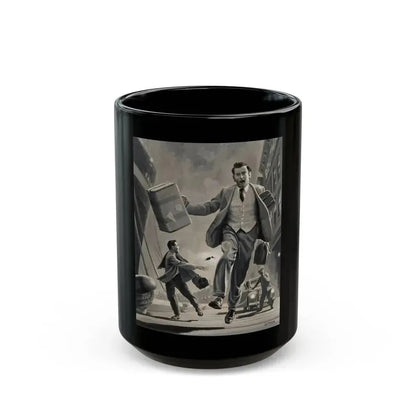 Diplomats, American Weekly magazine illustration - Black Coffee Mug 15oz - Go Mug Yourself