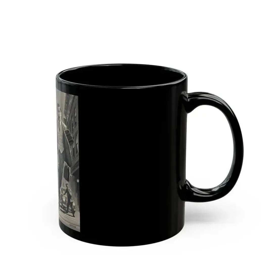 Diplomats, American Weekly magazine illustration - Black Coffee Mug - Go Mug Yourself