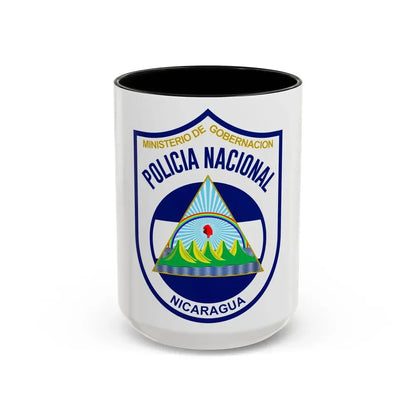Directorate-General of National Police of Nicaragua 1990-2014 - Accent Coffee Mug 15oz Black - Go Mug Yourself