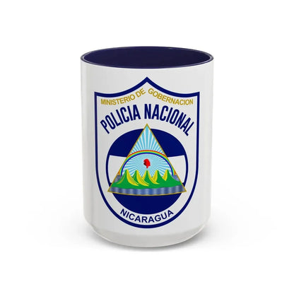Directorate-General of National Police of Nicaragua 1990-2014 - Accent Coffee Mug 15oz Navy - Go Mug Yourself