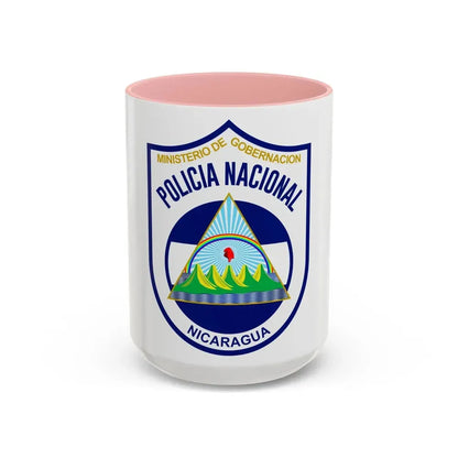 Directorate-General of National Police of Nicaragua 1990-2014 - Accent Coffee Mug 15oz Pink - Go Mug Yourself