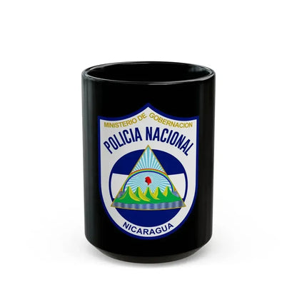 Directorate-General of National Police of Nicaragua 1990-2014 - Black Coffee Mug 15oz - Go Mug Yourself