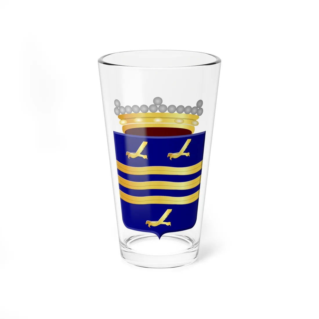 Dirksland wapen 1816 (Netherlands) (Coat of Arms) Pint Glass 16oz 16oz - Go Mug Yourself