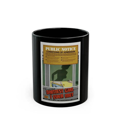 DIRTIEST GIRL I EVER MET 1970 Movie Poster - Black Coffee Mug 11oz - Go Mug Yourself