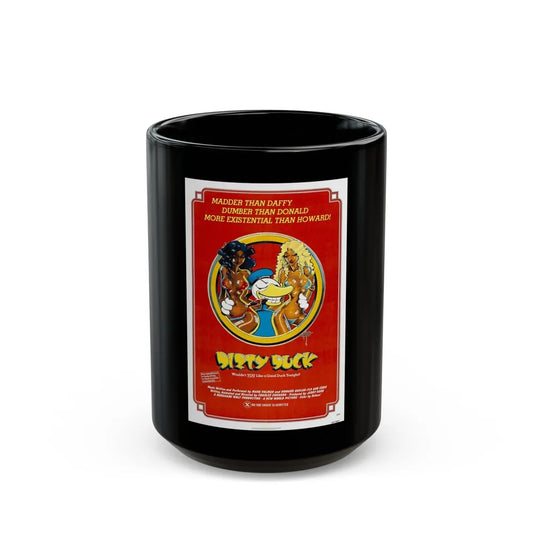 DIRTY DUCK 1974 Movie Poster - Black Coffee Mug-15oz-Go Mug Yourself