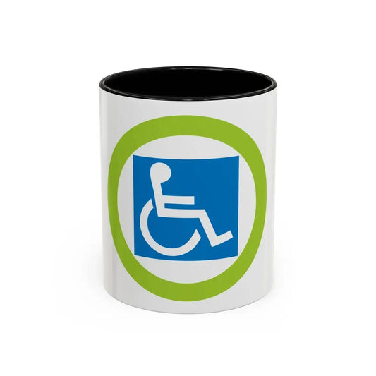 Disabilities Awareness (Boy Scout Merit Badge) Accent Coffee Mug 11oz Black - Go Mug Yourself