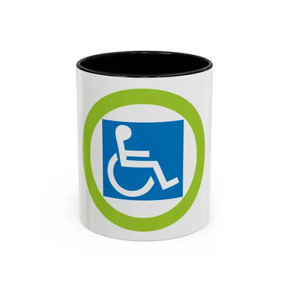Disabilities Awareness (Boy Scout Merit Badge) Accent Coffee Mug 11oz Black - Go Mug Yourself