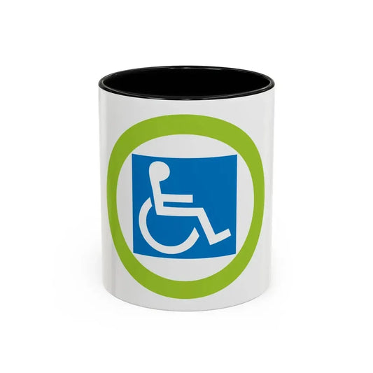 Disabilities Awareness (Boy Scout Merit Badge) Accent Coffee Mug 11oz Black - Go Mug Yourself